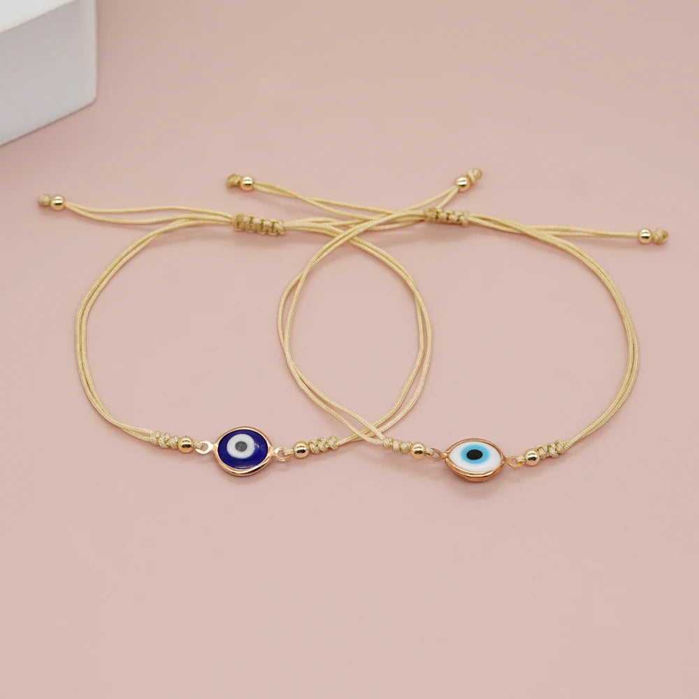 Go2Boho Eye Adjustable Bracelets Friendship Handmade Bracelet Summer Beach party Jewelry Gifts Girls Boho