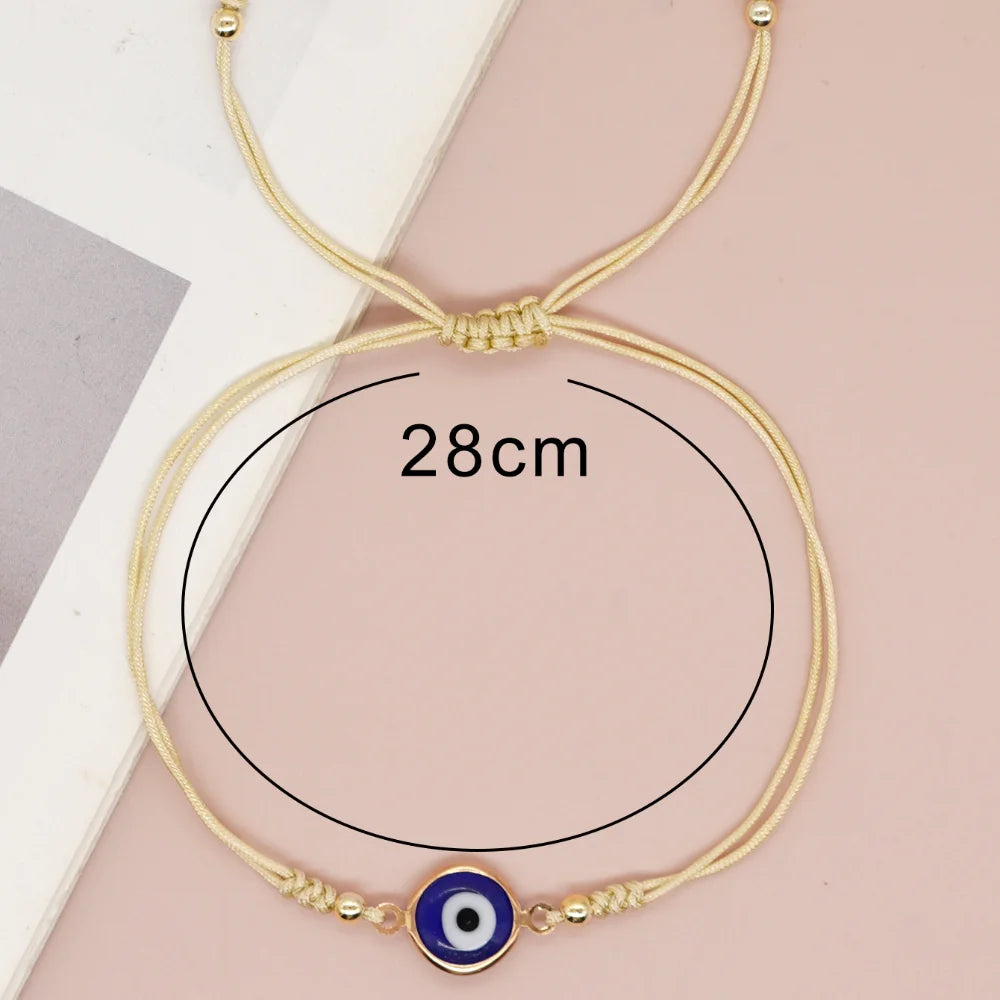 Go2Boho Eye Adjustable Bracelets Friendship Handmade Bracelet Summer Beach party Jewelry Gifts Girls Boho