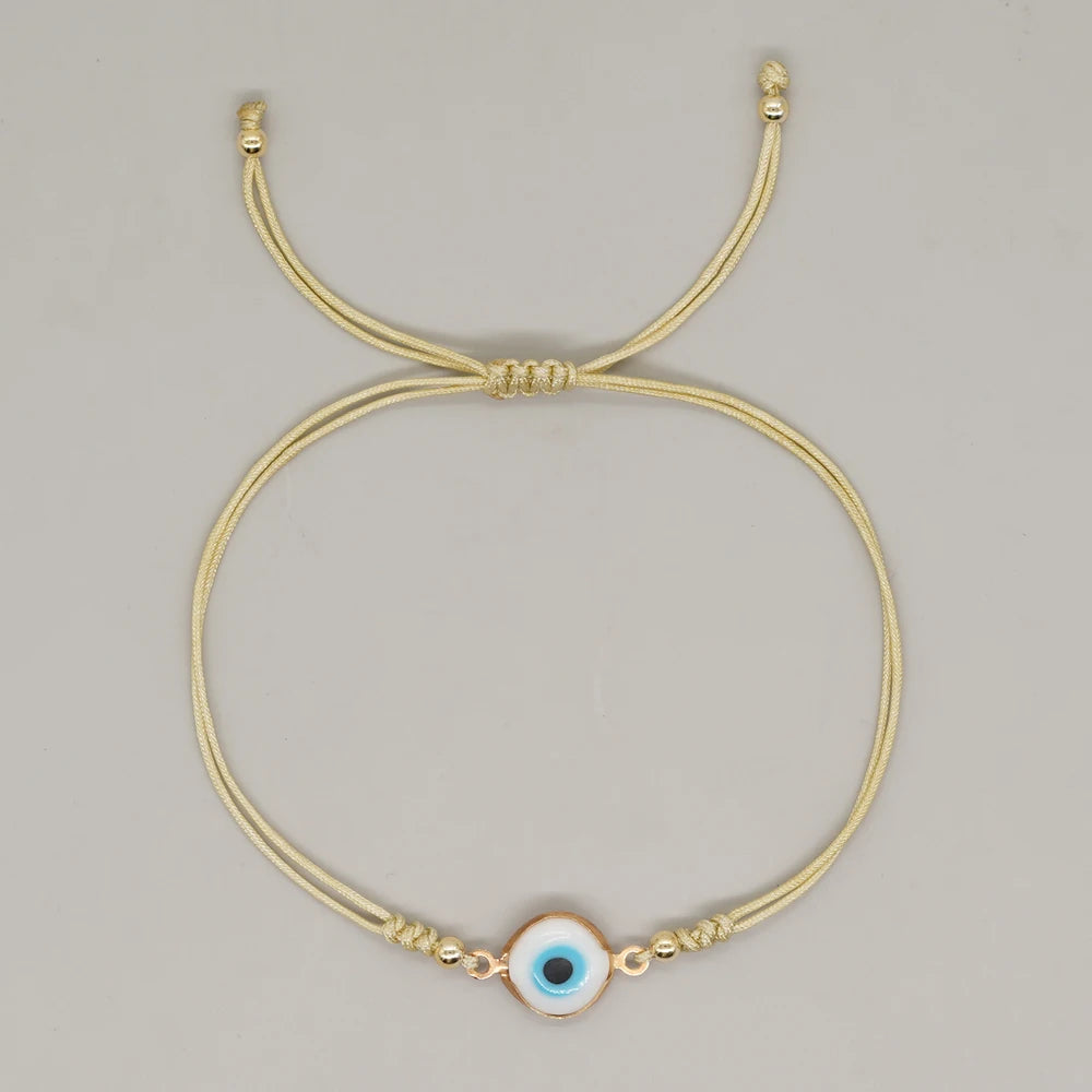 Go2Boho Eye Adjustable Bracelets Friendship Handmade Bracelet Summer Beach party Jewelry Gifts Girls Boho